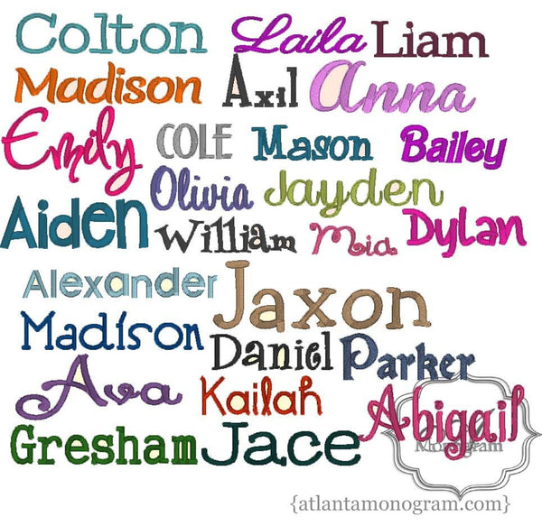 Monogrammed Navy and Pink Feather backpack - Atlanta Monogram