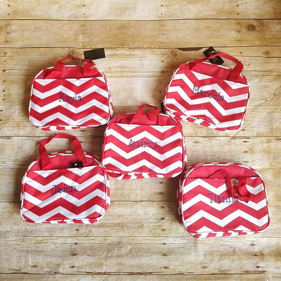 Personalized Chevron Lunch bags by Atlanta Monogram - Atlanta Monogram