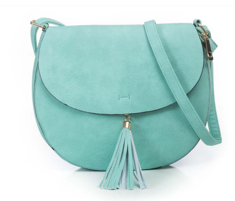 Monogram Taupe Cross Body tassel hipster tribal personalized bag - Atlanta Monogram