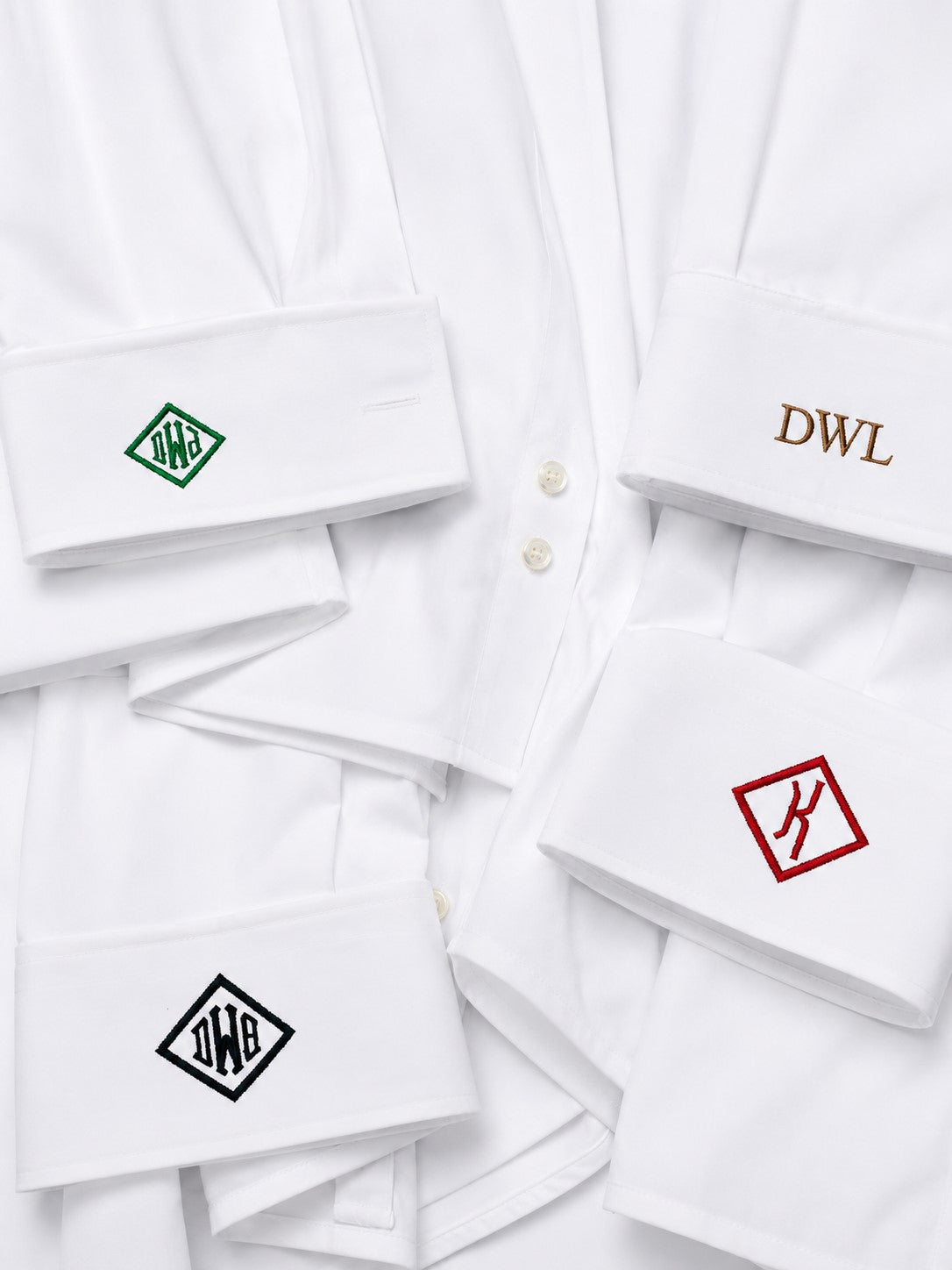 Cuff Embroidery for Dress Shirts