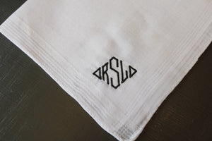 Monogrammed Men's Hankerchiefs