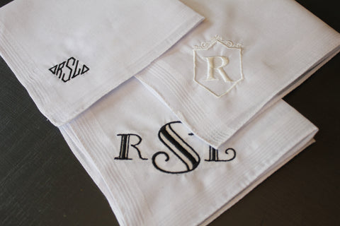 Monogrammed Men's Hankerchiefs