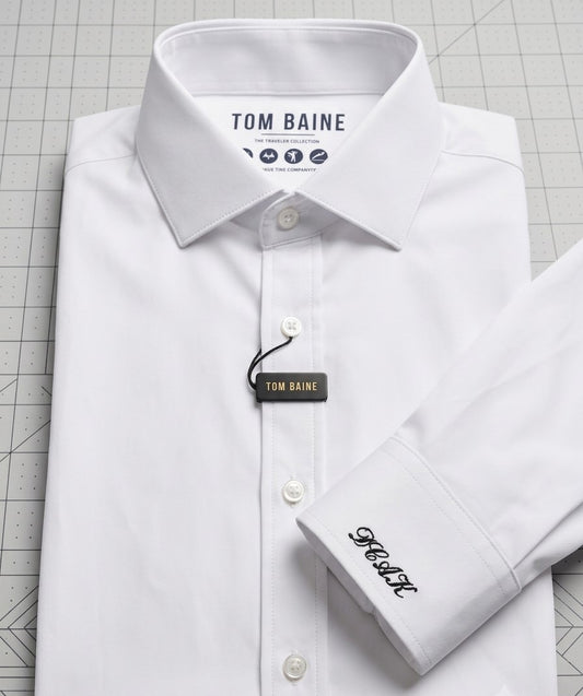 Men's Monogrammed oxford shirt for weddings and gifts