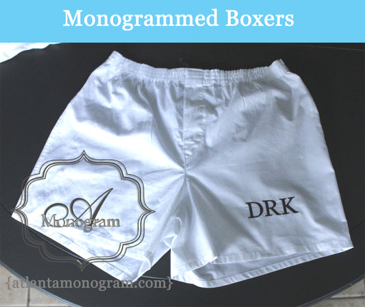 Men's Monogrammed Boxers