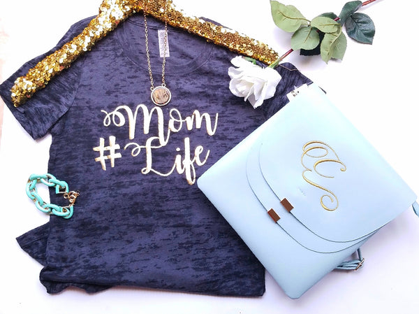 Mom Life Shirt - Atlanta Monogram