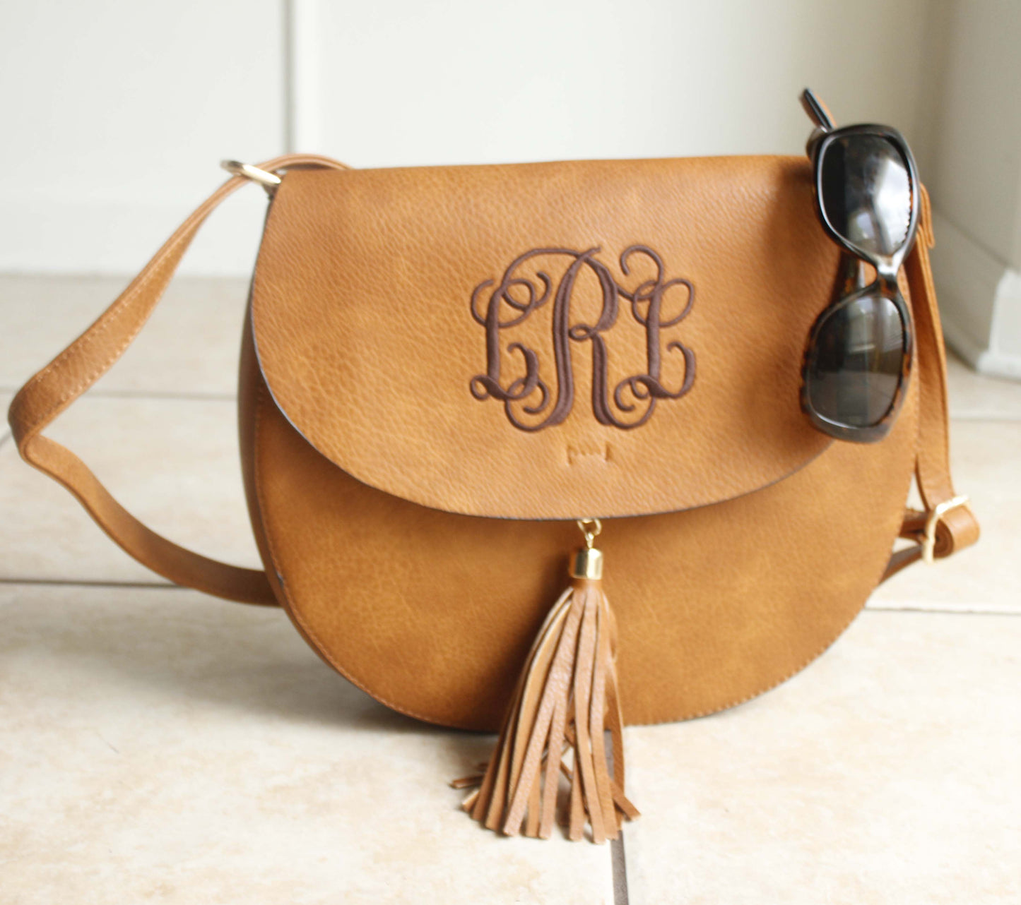 Monogram Cross Body tassel hipster tribal personalized - Atlanta Monogram