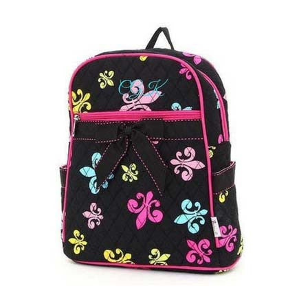 Quilted Fleur de lis backpack - Atlanta Monogram