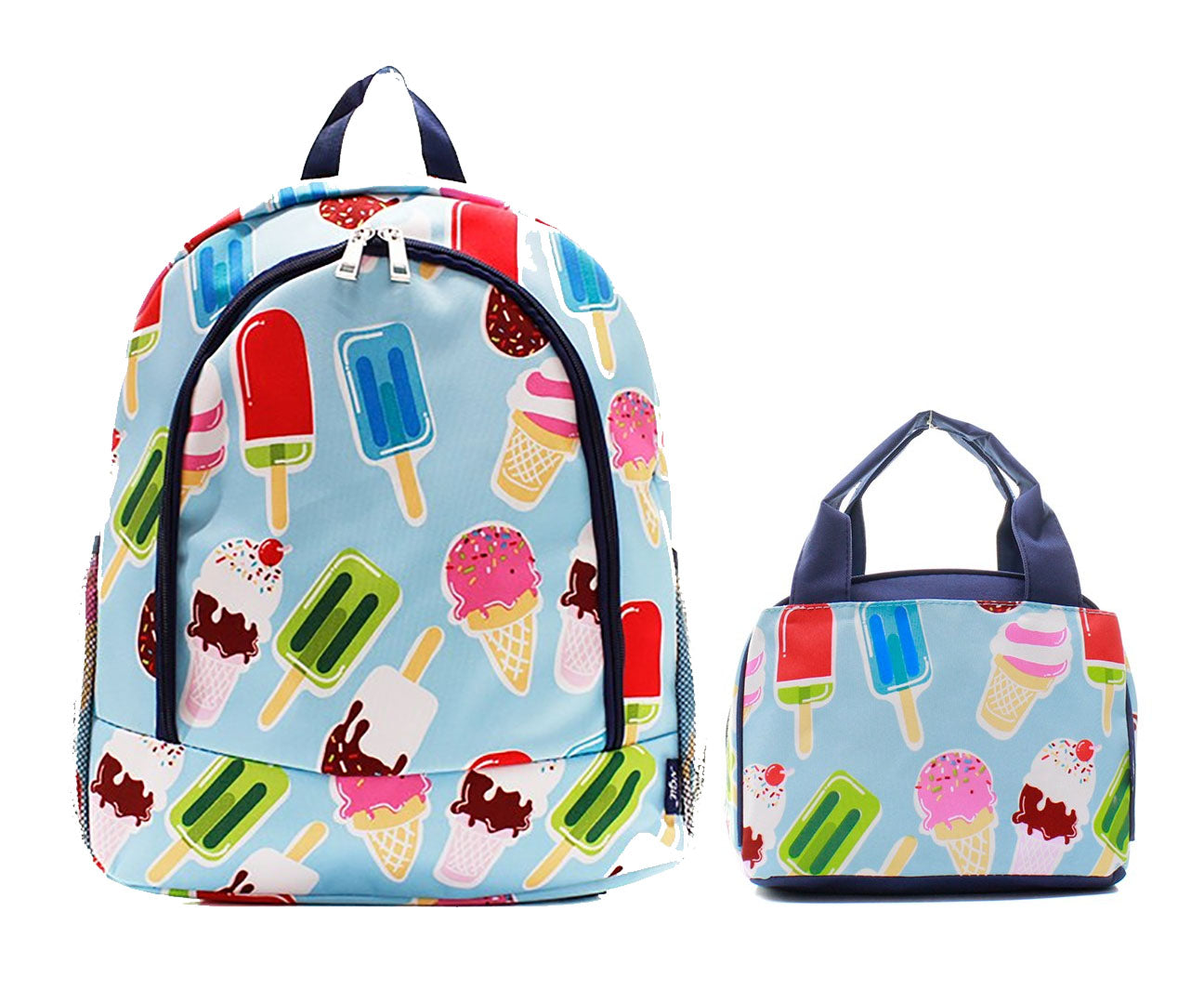 Popsicle Ice Cream backpack and lunch bag