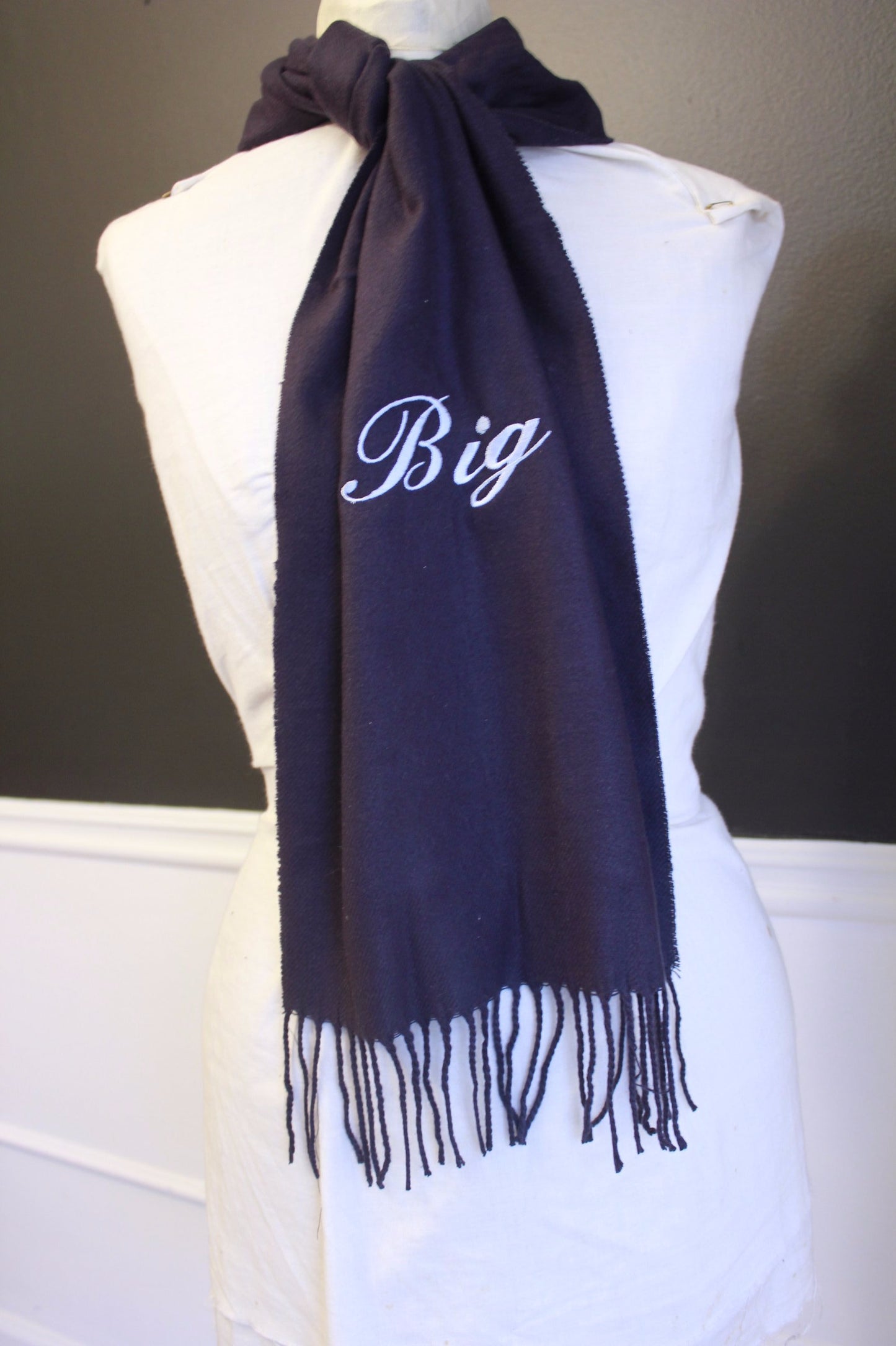 Monogrammed Cashmere feel Scarf - Atlanta Monogram