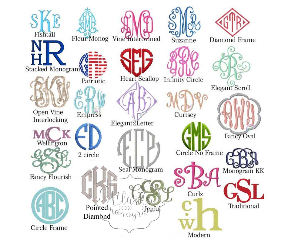 Monogrammed Cashmere feel Scarf - Atlanta Monogram