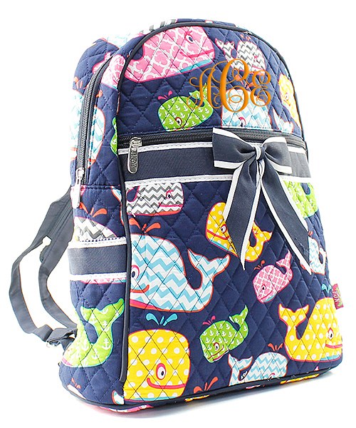 Quilted Whale backpack - Atlanta Monogram