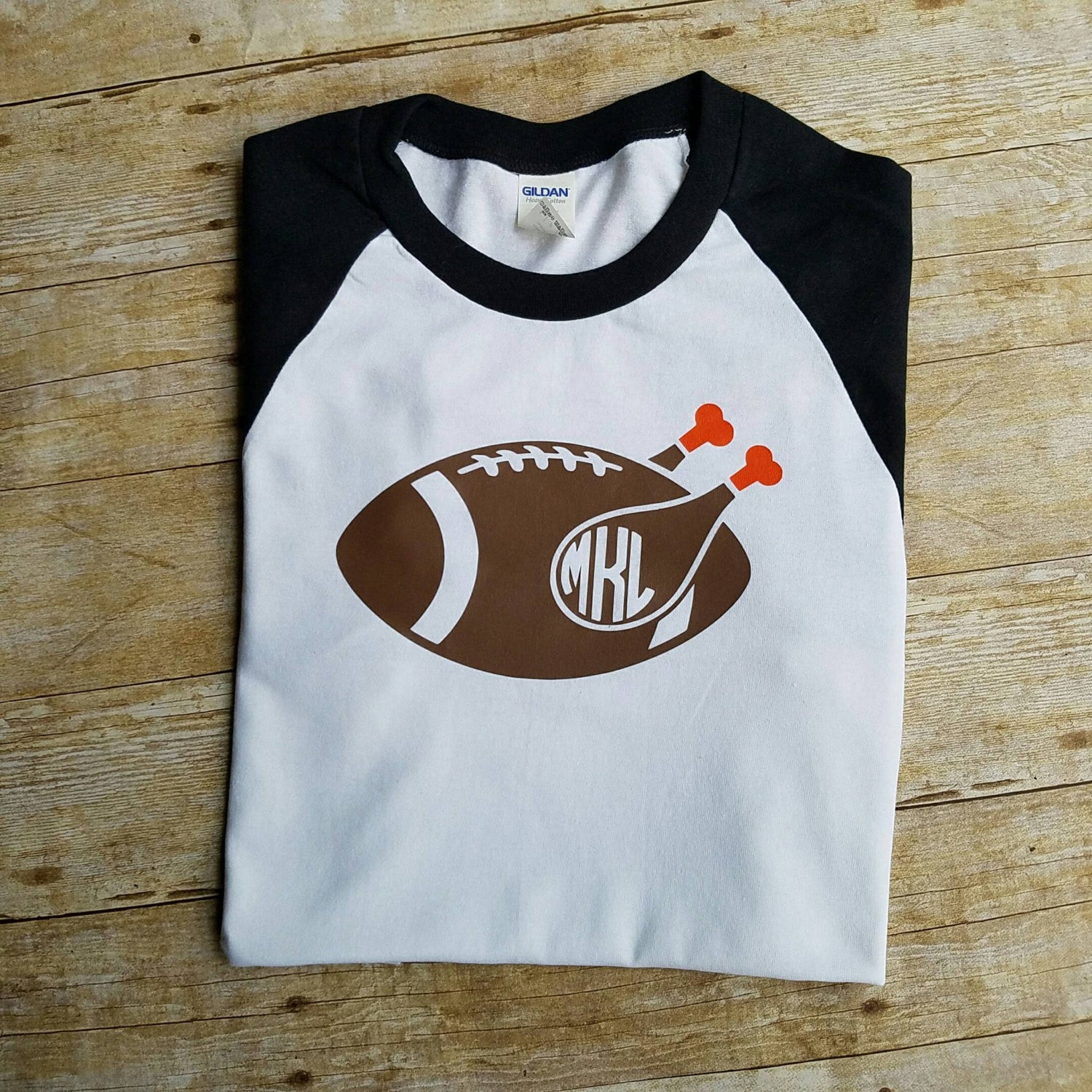 Turkey Football monogram raglan t shirt - Atlanta Monogram