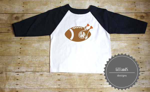 Turkey Football monogram raglan t shirt - Atlanta Monogram