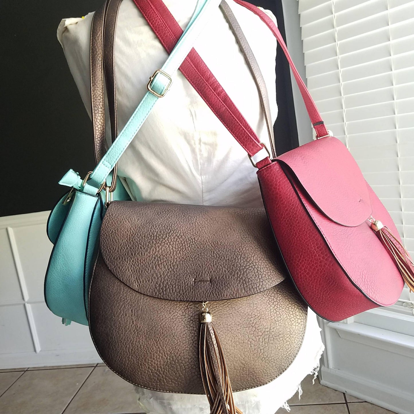 Monogram Cross Body tassel hipster tribal personalized - Atlanta Monogram