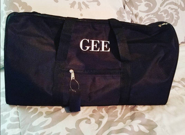 Personalized gym or travel duffle bag - Atlanta Monogram