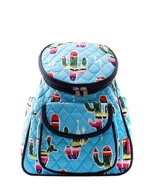 Quilted Small Cactus Backpack - Atlanta Monogram