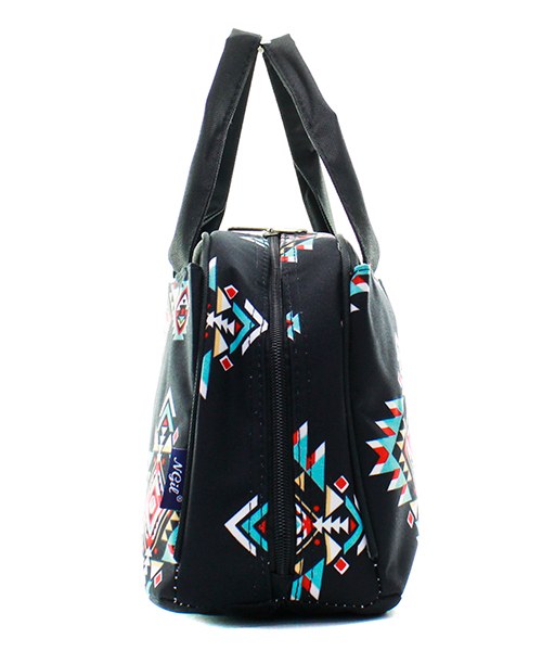 Black Aztec Southwest backpack and lunch bag