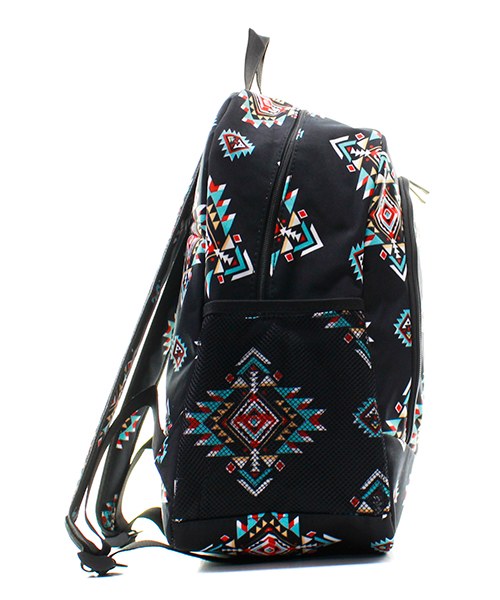 Black Aztec Southwest backpack and lunch bag