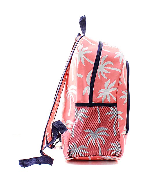 Personalized Navy Palm Tree backpack- Monogrammed backpack - Atlanta Monogram