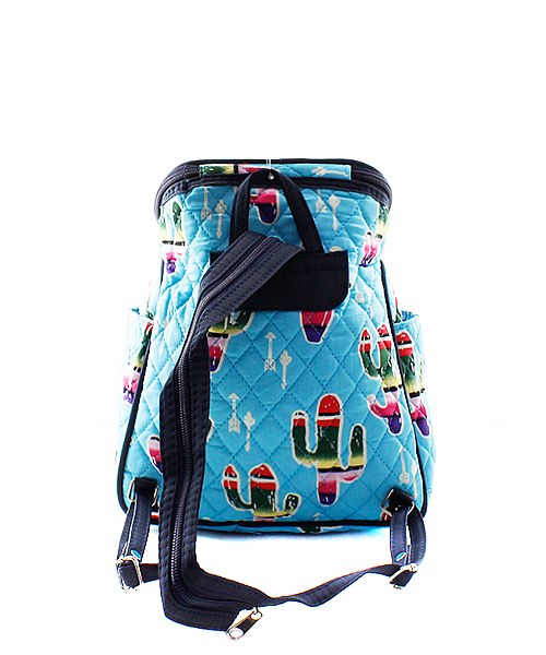 Quilted Small Cactus Backpack - Atlanta Monogram